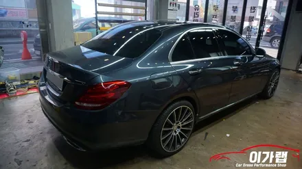 벤츠 C클래스 전체랩핑! 3M2080사틴블랙 으로 탈바꿈! 김포 이가랩 에서 [김포랩핑][김포랩핑샵][포인트랩핑][전체랩핑][PPF] / 경기 김포 통진