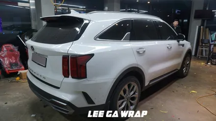 쏘렌토 MQ4 화이트색상이였던 차량이 3M2080 반무광블랙 으로 탈바꿈 / 김포, 파주, 인천