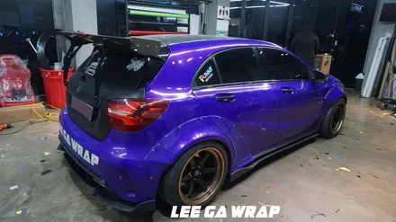 벤츠 A45 AMG 보라색이였던 차량이 은은한 아이보리로? / 김포, 파주, 인천