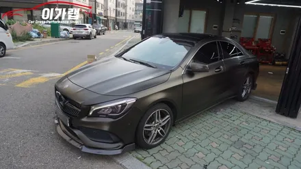 벤츠 CLA 220 AMG룩 전체랩핑 재시공! 3M2080사틴더스트블랙! 김포 이가랩 에서 [김포랩핑샵][김포맛집][랩핑전문점][PPF] / 경기 김포 통진