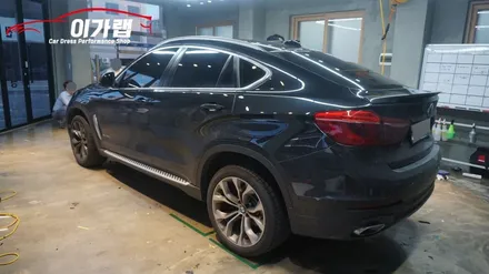 BMW X6 앞뒤 라이트필름 퍼플그레이 색상으로 김포이가랩에서 깔끔하게 시공! [김포랩핑][일산랩핑][파주랩핑][인천랩핑][김포라이트필름] / 경기 김포 통진