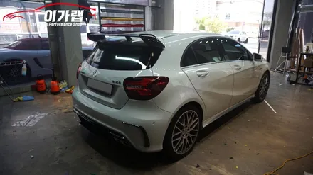 벤츠 A45 AMG 생활PPF & 테일램프 퍼플그레이 색으로 톤다운! 김포이가랩 에서~![김포랩핑][일산랩핑][인천랩핑][라이트필름] / 경기 김포 통진