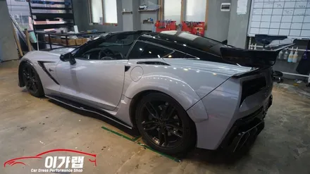 콜벳 z06 실내랩핑  포인트!! 김포 이가랩 에서 !!![김포실내랩핑][김포래핑][인천랩핑][일산랩핑][파주랩핑][강서랩핑] / 경기 김포 통진