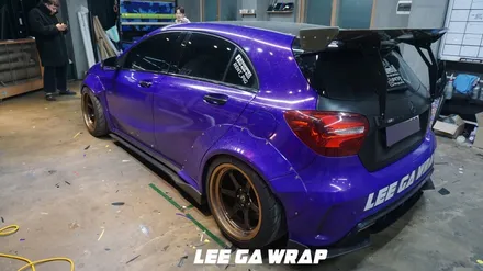 벤츠 A45 AMG 보라색이였던 차량이 은은한 아이보리로? / 김포, 파주, 인천