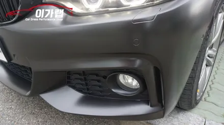 BMW 428i 화이트에서 에이버리 사틴블랙 전체랩핑으로 새차 탄생!!김포이가랩에서~[김포랩핑][인천랩핑][일산랩핑][래핑] / 경기 김포 통진