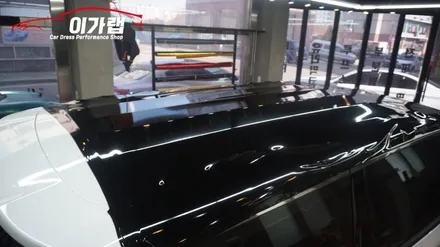 올뉴카니발 루프스킨 에이버리 블랙유광 ! 김포 이가랩 에서 꼼꼼하고 깔끔하게 작업!!! [루프스킨][김포랩핑][김포PPF][포인트랩핑][래핑] / 경기 김포 통진