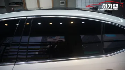 기아 더뉴K7 창문크롬몰딩 블랙유광으로! 크롬가리기! 김포 이가랩 에서~[김포랩핑][크롬가리기][크롬없애기][창문크롬없애기][포인트랩핑] / 경기 김포 통진