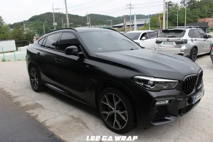 BMW X6 전체랩핑 외부 전체 크롬딜리트! 니파필름으로 깔끔하게 시공완료! / 경기 김포 통진