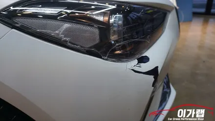 제네시스 G70  3M1080 사틴 플립 고스트펄 앞범퍼 재시공 깔끔하게 김포이가랩에서!!!!!!! / 경기 김포 통진