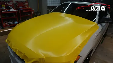 BMW 118D 쉐도우 에디션 한정판모델 에이버리 사틴옐로우 전체랩핑 !! 김포이가랩에서 완벽하게 시공!![김포랩핑][인천랩핑][일산랩핑] / 경기 김포 통진