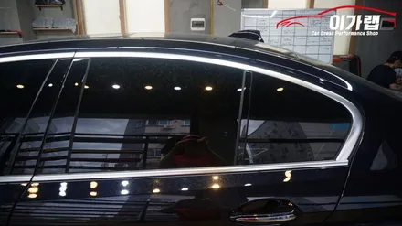 BMW530i 창문틀 크롬가리기! 크롬없애기! 크롬을 싫어하는분은 강력추천! 김포이가랩에서~[김포랩핑][인천랩핑][일산랩핑][김포카스킨] / 경기 김포 통진