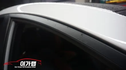 아반떼 스포츠 창문몰딩 순정블랙무광에서 에이버리 블랙유광으로!!김포 이가랩 에서~![김포랩핑][김포랩핑][크롬가리기][몰딩랩핑][PPF] / 경기 김포 통진