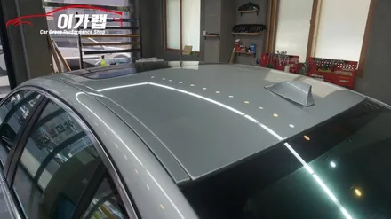 BMW 5시리즈(F10) 에이버리 사틴화이트 전체랩핑! 크롬가리기! 유광카본 포인트! 김포 이가랩 에서~[김포랩핑][인천랩핑][랩핑전문점][강서랩핑][PPF전문점] / 경기 김포 통진