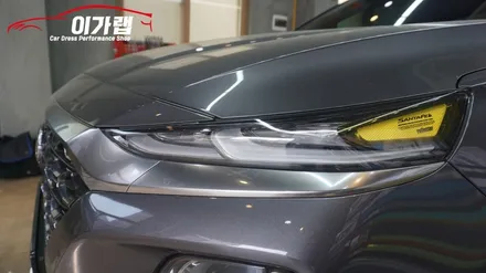 싼타페TM 크롬가리기랩핑!!! 에이버리 카르마인유광레드 작업!!포인트를 한층더~! 김포이가랩에서!!! / 경기 김포 통진