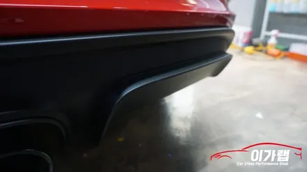 포르쉐 718GTS 가드레드 색상! 디퓨져 포인트랩핑!! 김포이가랩에서 깔끔하게 !![김포랩핑][인천랩핑][일산랩핑][자동차카스킨] / 경기 김포 통진