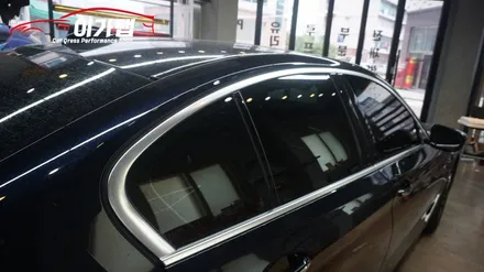 BMW530i 창문틀 크롬가리기! 크롬없애기! 크롬을 싫어하는분은 강력추천! 김포이가랩에서~[김포랩핑][인천랩핑][일산랩핑][김포카스킨] / 경기 김포 통진