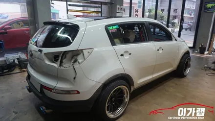 스포티지R 튜닝차량 전체랩핑!! 3M2080 사틴 더스트블랙! 김포 이가랩 에서 [김포랩핑샵][포인트랩핑][정품필름취급점][김포맛집] / 경기 김포 통진