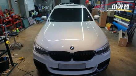 BMW530i 루프스킨은 필수! 3M2080블랙유광 으로! / 경기 김포 통진