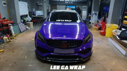 벤츠 A45 AMG 보라색이였던 차량이 은은한 아이보리로? / 김포, 파주, 인천