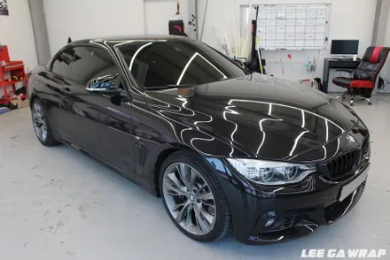 BMW 4시리즈 컨버터블 전체랩핑 블랙에서 반무광블랙으로 탈바꿈 ! / 김포, 파주, 인천