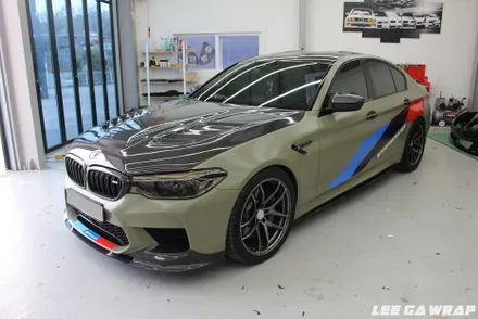 BMW M5 전체랩핑 제거 및 앞범퍼 PPF 시공 / 김포, 파주, 인천
