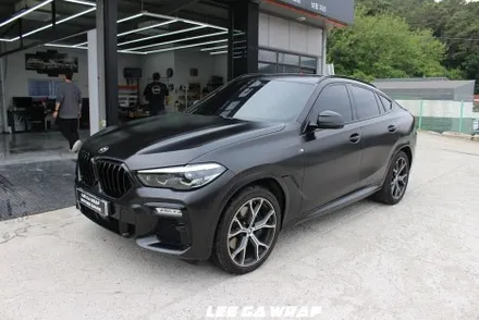 BMW X6 전체랩핑 외부 전체 크롬딜리트! 니파필름으로 깔끔하게 시공완료! / 경기 김포 통진