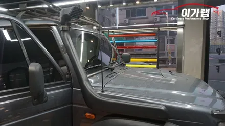 갤로퍼2 오프로드 실내랩핑 ! 시대에 맞게 실내도 나만의스타일로! 3M1080 메트릭스블랙 김포 이가랩에서!!!!!! / 경기 김포 통진
