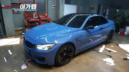 BMW M4 컨버터블 루프스킨 & 포인트랩핑 김포 이가랩 에서 꼼꼼하고 깔끔하게!! / 경기 김포 통진