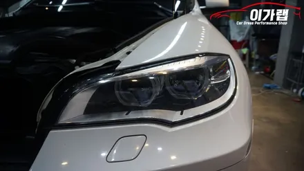 BMW X6 앞뒤 라이트필름 톤다운!!! 중간톤으로 김포 이가랩 에서~ [김포랩핑][전체랩핑][포인트랩핑][부분랩핑][루프스킨][PPF] / 경기 김포 통진