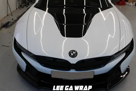 BMW i8 전체랩핑 튀는색에서 화이트골드펄로! / 김포, 파주, 인천