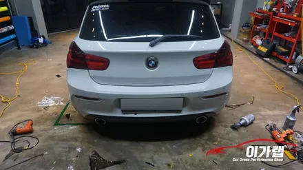 BMW 118D 라이트필름 & 포인트랩핑(콧수염,손잡이) BMW맛집 김포이가랩에서~ [김포랩핑][일산랩핑][인천랩핑][김포카스킨] / 경기 김포 통진