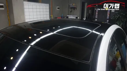BMW 5시리즈(F10) 에이버리 사틴화이트 전체랩핑! 크롬가리기! 유광카본 포인트! 김포 이가랩 에서~[김포랩핑][인천랩핑][랩핑전문점][강서랩핑][PPF전문점] / 경기 김포 통진