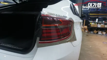 BMW X6 앞뒤 라이트필름 톤다운!!! 중간톤으로 김포 이가랩 에서~ [김포랩핑][전체랩핑][포인트랩핑][부분랩핑][루프스킨][PPF] / 경기 김포 통진