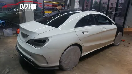 벤츠 CLA 220 AMG룩 전체랩핑 재시공! 3M2080사틴더스트블랙! 김포 이가랩 에서 [김포랩핑샵][김포맛집][랩핑전문점][PPF] / 경기 김포 통진