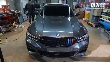 BMW G20 330i M 그릴 크롬에서 블랙유광 으로 ! 포인트래핑 / 경기 김포 통진