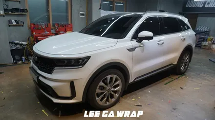 쏘렌토 MQ4 화이트색상이였던 차량이 3M2080 반무광블랙 으로 탈바꿈 / 김포, 파주, 인천
