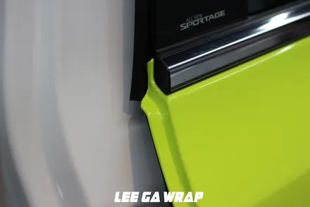 스포티지 QL 사고로인한 랩핑 문쪽 재시공! / 김포, 파주, 인천