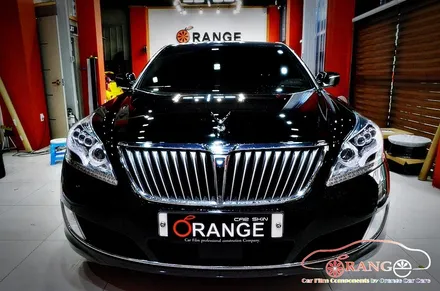 대전카스킨 + 오렌지카케어 + 오렌지카스킨 + 전체랩핑 + 현대자동차 + 에쿠스리무진 + 3M + Gloss White + 글로스화이트 / 대전 유성구 원신흥동