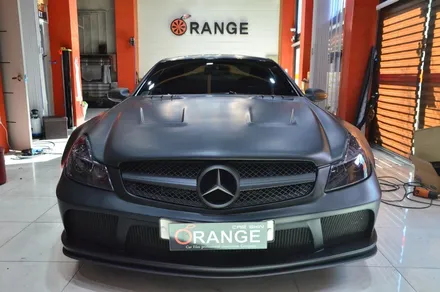 대전카스킨+오렌지카스킨+부분랩핑+BENZ SL65 AMG+골드 / 대전 유성구 원신흥동