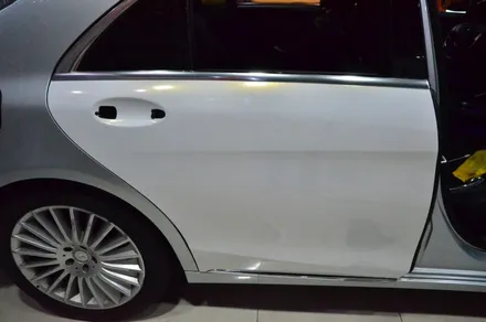 대전 카스킨+오렌지 카스킨+전체랩핑+벤츠 s350d 4matic+글로스 화이트 골드 스파클+gloss white gold sparkle / 대전 유성구 원신흥동