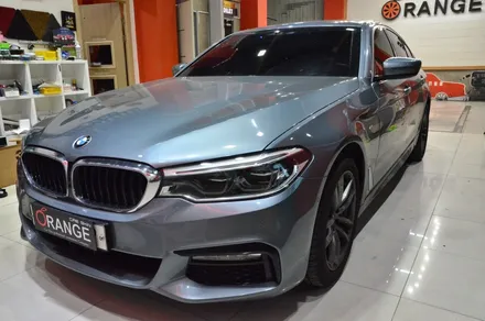 대전 카스킨+오렌지 카스킨+BMW G30 530i+3m사틴다크그레이+전체랩핑 / 대전 유성구 원신흥동