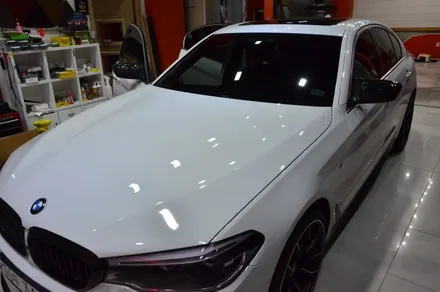 대전 카스킨+오렌지 카스킨+BMW G30 520D+3M-MX12 메트릭스블랙+실내부분랩핑 / 대전 유성구 원신흥동