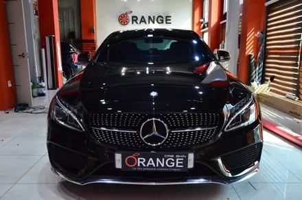 대전 카스킨+오렌지 카스킨+벤츠 C250d 4matic+Gloss Dragon Fire Red+글로스 드래곤 파이어레드+전체랩핑 / 대전 유성구 원신흥동