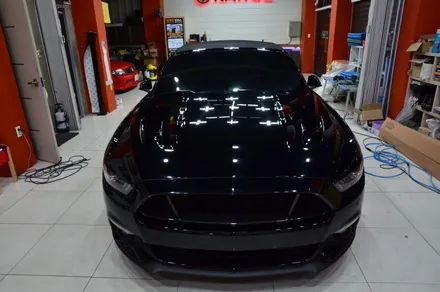 대전카스킨+ 오렌지카스킨+ 대전랩핑+ Ford Mustang GT Convertible + 머스탱 GT 컨버터블 + 3M-2080-M26 Matte Military Green / 대전 유성구 원신흥동