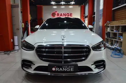 대전카스킨 + 오렌지카케어 + 오렌지카스킨 + 전체랩핑 + 전체PPF + Mercedes-Benz + S400d + KEEP GAURD PPF +벤츠S400d / 대전 유성구 원신흥동