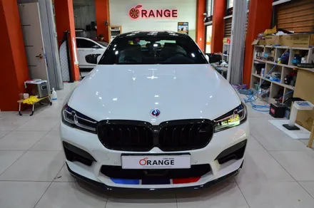 대전카스킨 + 오렌지카케어 + 오렌지카스킨 + 전체랩핑 + 전체PPF + BMW M5 Competition + KEEP GAURD PPF + M5 + Competition / 대전 유성구 원신흥동
