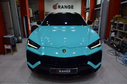 대전카스킨 + 오렌지카스킨 + 전체랩핑 + 람보르기니 + 우루스 + BB WRAP-RF019(PET Tiffany Blue) +티파니 블루 / 대전 유성구 원신흥동
