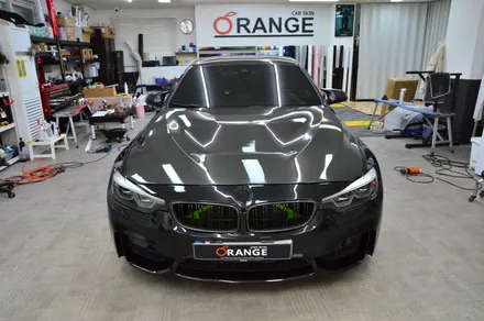 대전 오렌지 카스킨 BMW M4 건식 블랙 PPF로 다크무드로 완벽 변신 / 대전 유성구 원신흥동