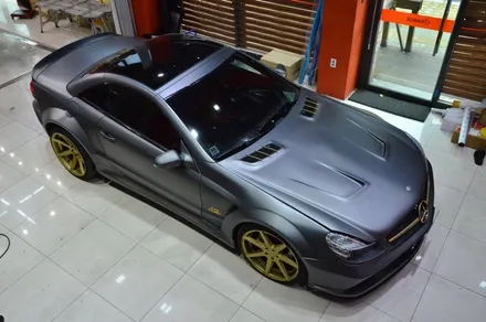 대전카스킨+오렌지카스킨+부분랩핑+BENZ SL65 AMG+골드 / 대전 유성구 원신흥동