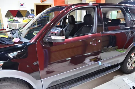 대전 카스킨+오렌지 카스킨+기아 모하비 4WD+전체랩핑+3M GP293 Gloss Black Cherry+글로스 블랙 체리 / 대전 유성구 원신흥동